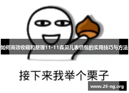 如何高效收藏和整理11-11森贝儿表情包的实用技巧与方法